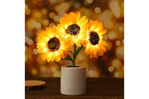 WSYEAR Sunflower Gifts for Women-Sunflowers Flower Lamp Night Light for Bedroom Decor,Mothers Day Birthday Gifts for Her Mom Wife Friends Girlfriend Teacher Grandma