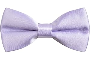 Alizeal Solid Banded Adjustable Length Pre-tied Boy's Bow Tie