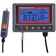 CO2 Controller Carbon Dioxide Controller CO2 Meter Monitor with Relay Function 4.5m Cable NDIR Carbon Dioxide Sensor Probe for Grow Room, Plant, Grow Tent, Greenhouse, Garden, Indoor