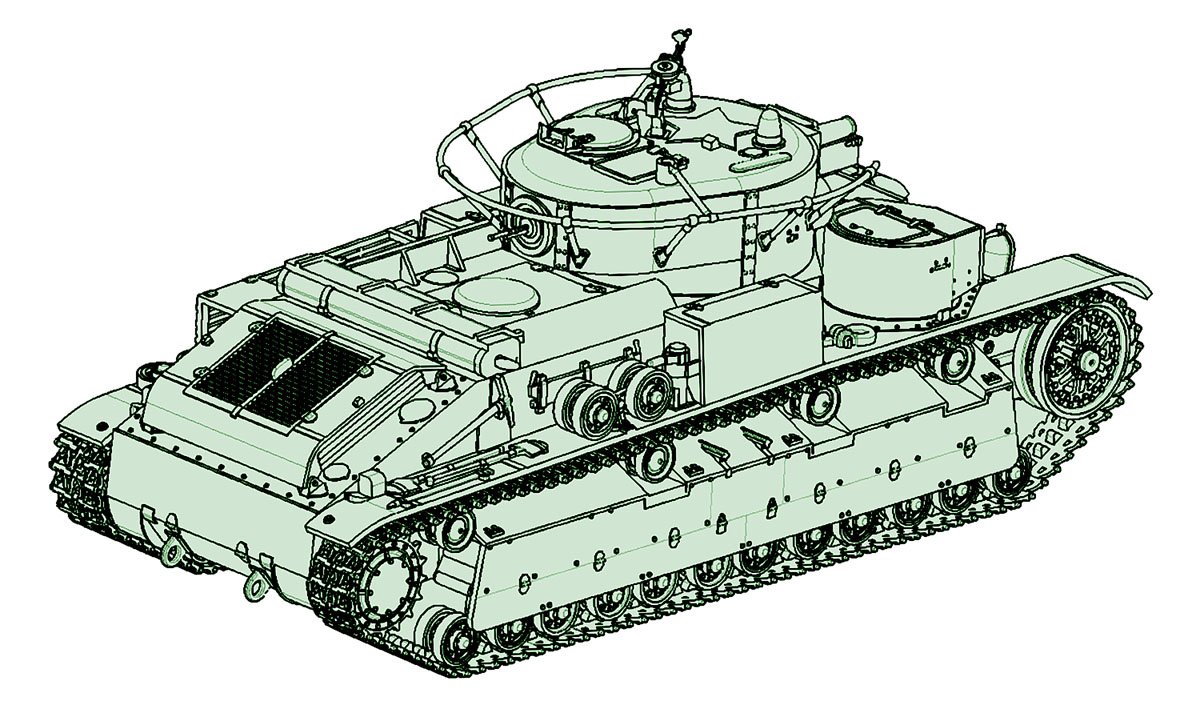 Trumpeter 1:72 - Soviet T-28 Medium Tank (Welded)