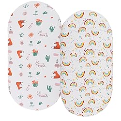 Bassinet Sheets (33" x 19") Compatible with Mika