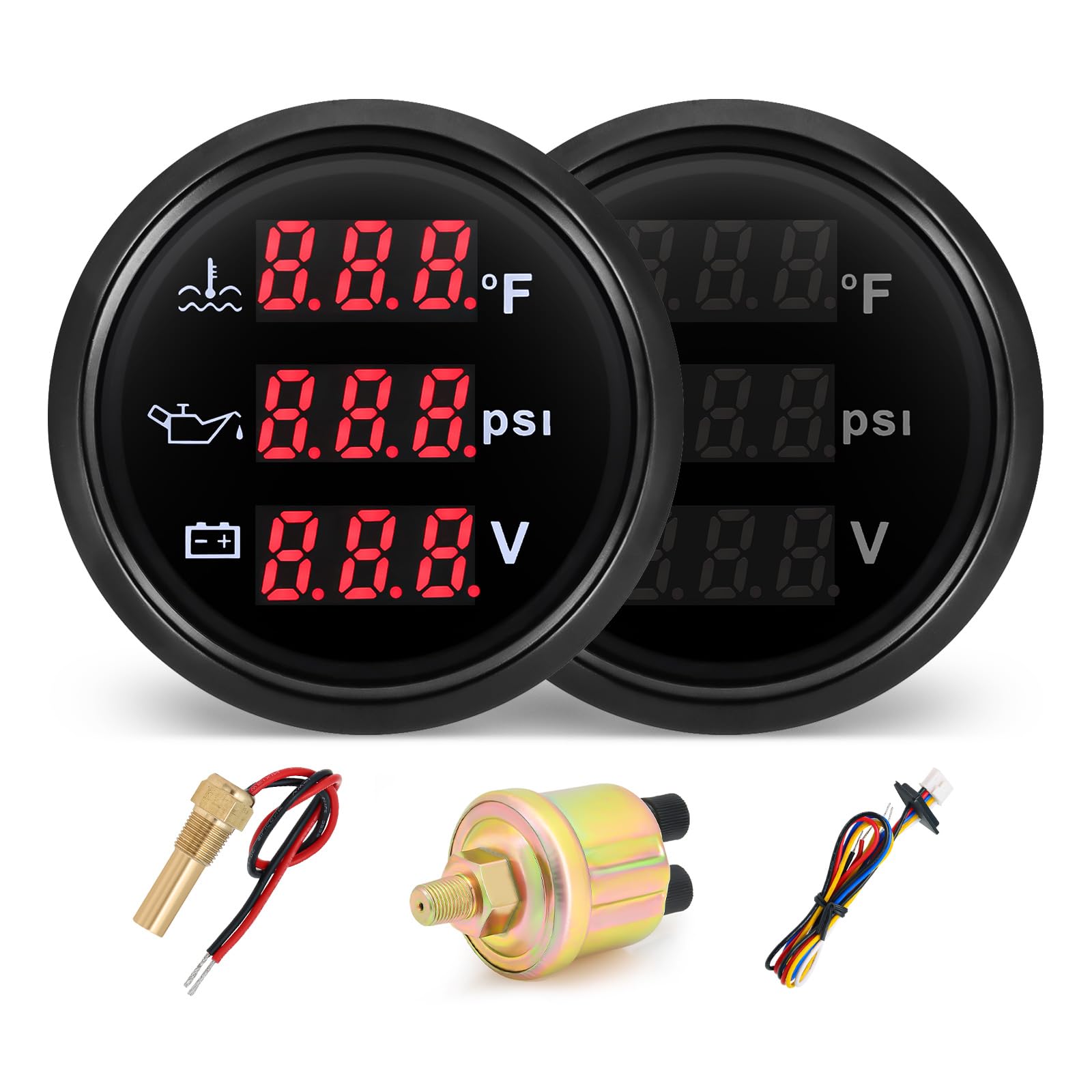 MH Triple Gauge Set - Water Temp