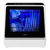 HAVA Countertop Dishwasher, 6 Programs Portable Dishwashers with 5L Built-in Water Tank, No Hookup Needed, Baby Care & Air-Drying Function for Apartments and RVs