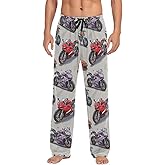 Red Blue Sportcar Pajama Pants Speed Racer Grunge Race Cars Men's Pajama Bottoms Lounge Sleepwear PJs Sleep Pants L