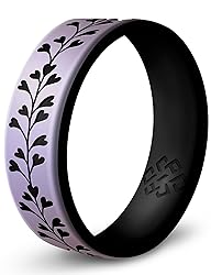 Knot Theory Heart Vine Silicone Ring Lavender