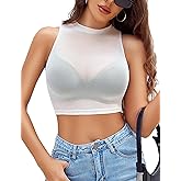 Avidlove Women Camisole Tops Sexy Mesh Tank Top See Through Undershirts Sheer Clubwear