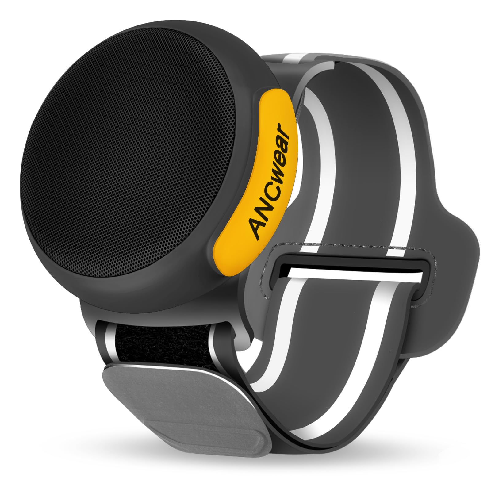 ANCwear Wearable Bluetooth Speaker Wireless,Wrist Watch Speaker with Microphone, White Noise Machine (17 Sounds), Water-Resistant, Portable Speaker for Running,Hiking,Outdoor Sports(Black)