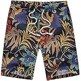 Men's Beach Trunks Quick Dry Surfing Board Short Ethnic Print Bathing Short No Mesh Zulmuliu
