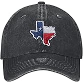 LUADSN Texas Hats for Men Women Embroidered Baseball Cap Adjustable Washed Baseball Hat