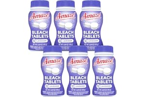 AMAZE Ultra Concentrated Bleach Tablets [6 bottles] - Lavender Scent - for Laundry, Toilet, and Multipurpose Home Cleaning. N