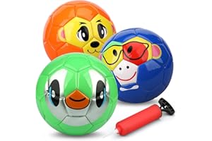 Dilabnba 3PCS Mini Soccer Balls, Soft and Safe Football Toys for Kids Toddlers, Indoor Outdoor Sport Colorful Ball Set Gifts for Girls Boys (Blue Green Orange)