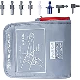 Large Blood Pressure Cuff, Adult Cuff, Compatible with Most Monitors, ARM Blood Pressure Replacement Cuff with 8 Connectors (8.7"-16.5")