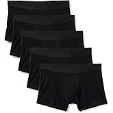 Amazon Essentials Men's Cotton Jersey Boxer Shorts Underwear, Pack of 5
