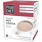 ProtiDIET High Protein Hot Cocoa Mix - 15g Protein - Quick and Easy-to-Prepare - Hot Cocoa High Protein Drink - 7 Packets