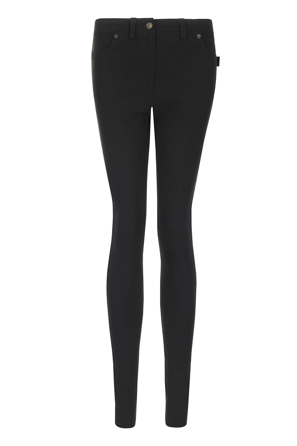 black work trousers high waisted