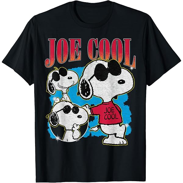 Amazon.com: Peanuts Snoopy Sunglasses Joe Cool T-Shirt : Clothing