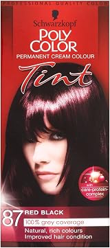 Schwarzkopf Poly Color Permanent 87 Red Black 3 Pack