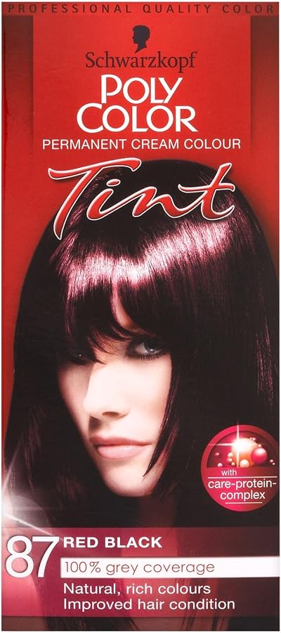 Schwarzkopf Poly Color Permanent 87 Red Black 3 Pack