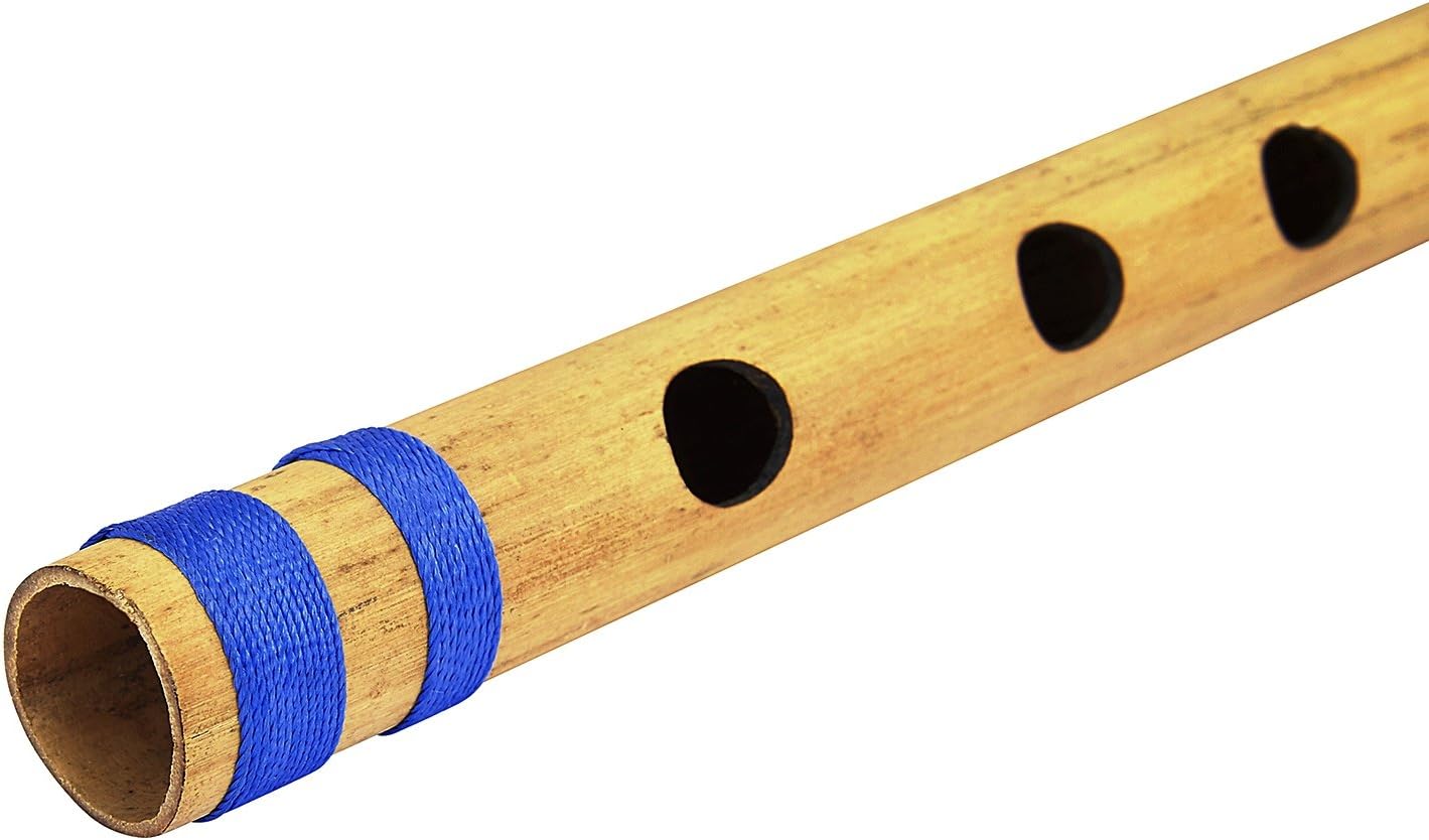 Unique Birthday Gift Ideas 13 Inch Authentic Indian Wooden Bamboo Flute in 'C' Key Fipple Woodwind Musical Instrument Recorder Traditional Bansuri Hand Crafted Novelty Gifts Men Women - Image 5