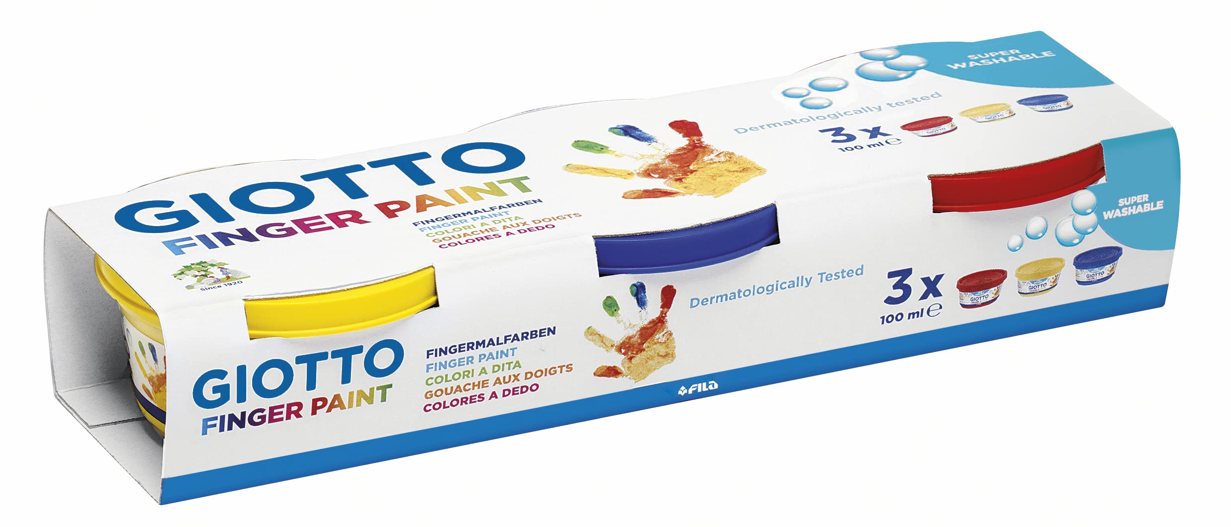 Giotto, 300 Finger Paint 3 / Multicoloured 25.7 x 5 x 8.5 cm