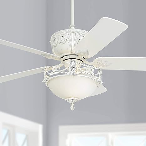 52 Casa Deville Vintage Chic Ceiling Fan With Light Led Dimmable