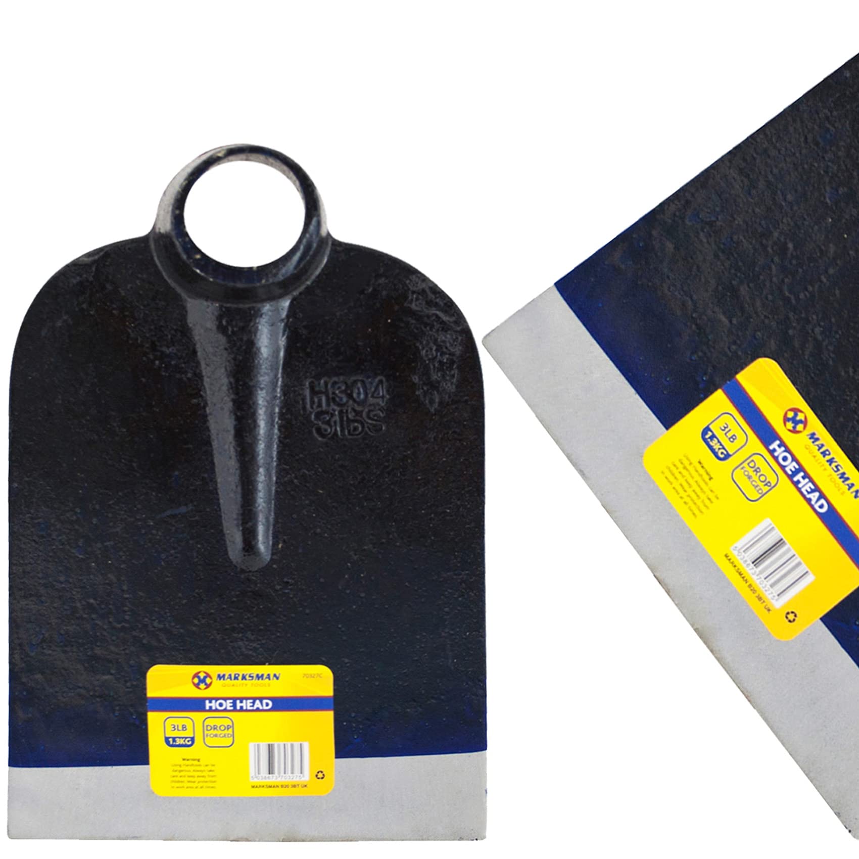 3 LB MARKSMAN Heavy Duty HOE HEAD Replacement 1.36 KG Wide Weeding Garden Soil Digging Drop Forged Steel Gardening LAWN Landscaping Professional Gardeners DIY Hand Tools, NO Wooden Handle UK FREE P&P