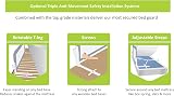 Littles Bed Guard Rail Toddler Grey 83cm x 48.5cm Fits Single to King view 7