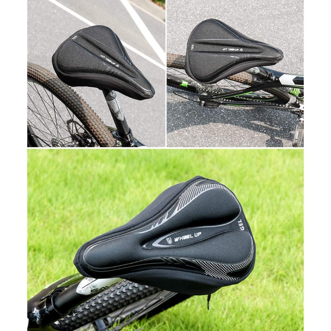 Mountain Bike Zebuakuade Comfortable Bike Saddle Wide Bicycle
