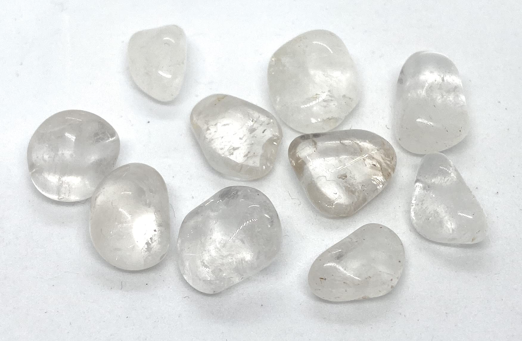 Clear Quartz Mini Tumbled Stones - 10 Pc