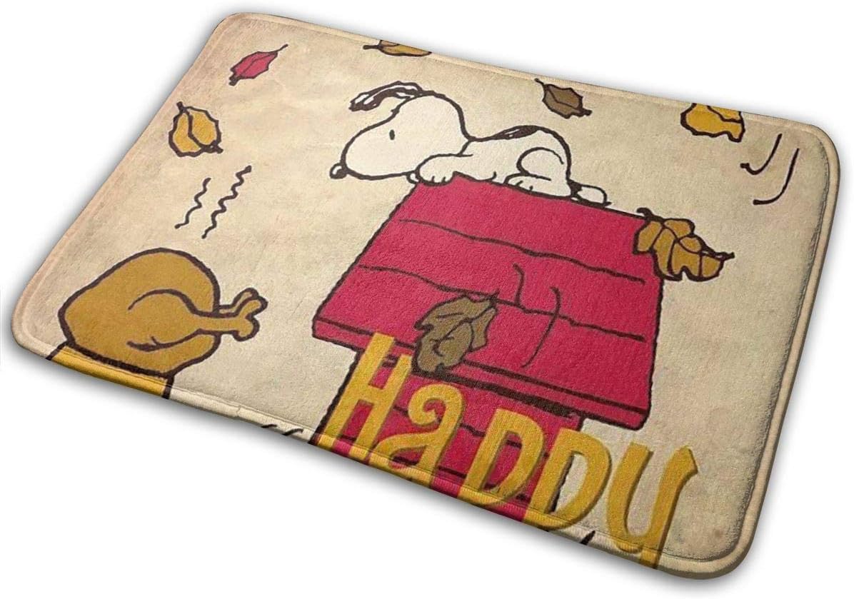 Amazon.com: Happy Thanksgiving Snoopy Bathroom Mat Soft ...