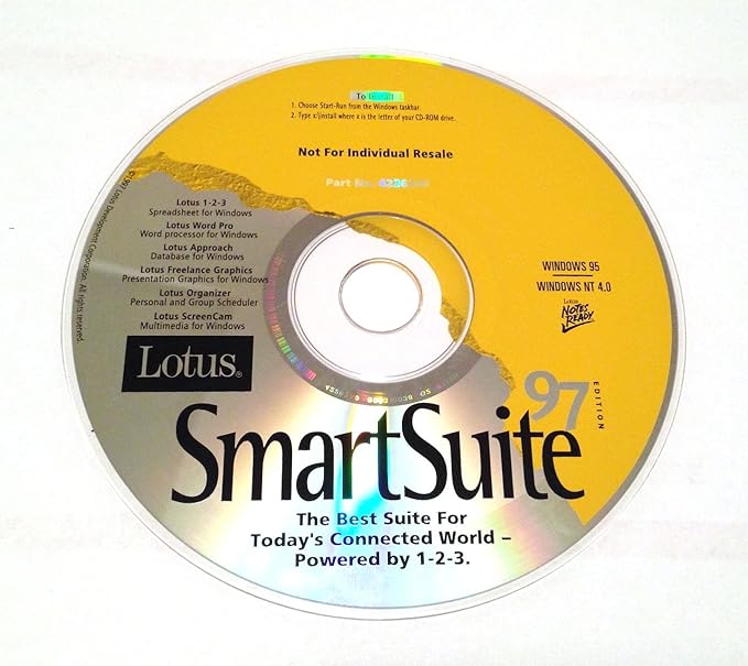 Amazon Com Lotus Smartsuite 97 Lotus 1 2 3 5 Wordpro 97 Approach