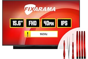 FIXARAMA Screen Replacement for Lenovo FRU 5D11J12408 p/n SD11J12407 NV156FHM-NY8 V8.2 Grade A+ 40pin 165Hz Matte FHD 1080p I