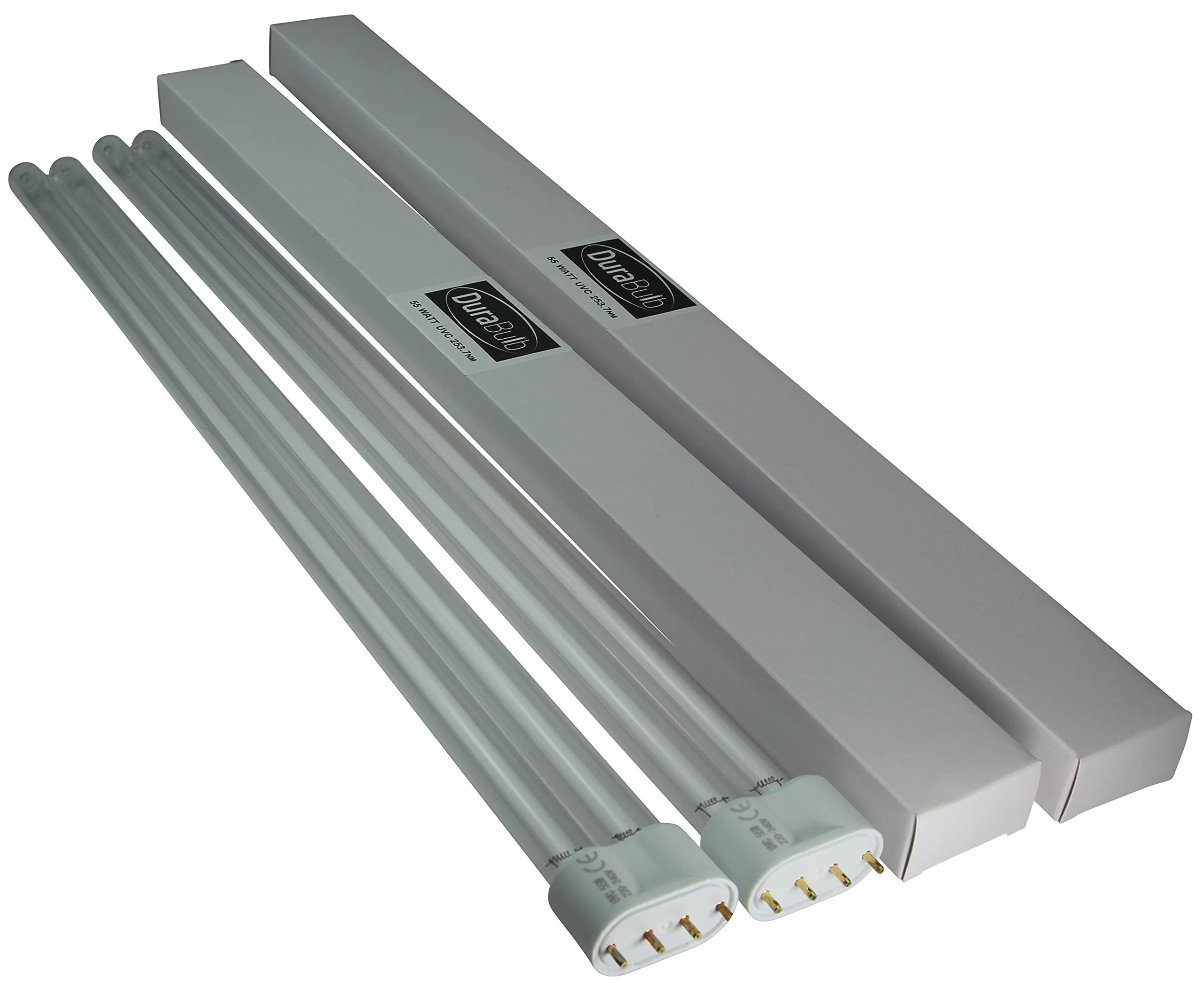 DuraBulb Twin Pack Replacement 55W UV (Ultra Violet) Bulb Lamp for Pond UVC Filters & Clarifiers