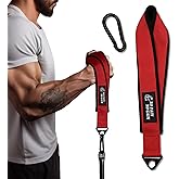 Arm Wrestling Training Strap Belt Hand Grip Arm Finger Forearm Exerciser Strengthener for Cable Machine and Free Weight