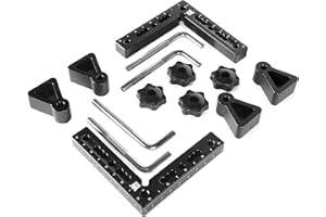 WEN 4.5-Inch 90-Degree Precision Positioning Squares and Setup Blocks with Laser-Etched Scales (ME900L)