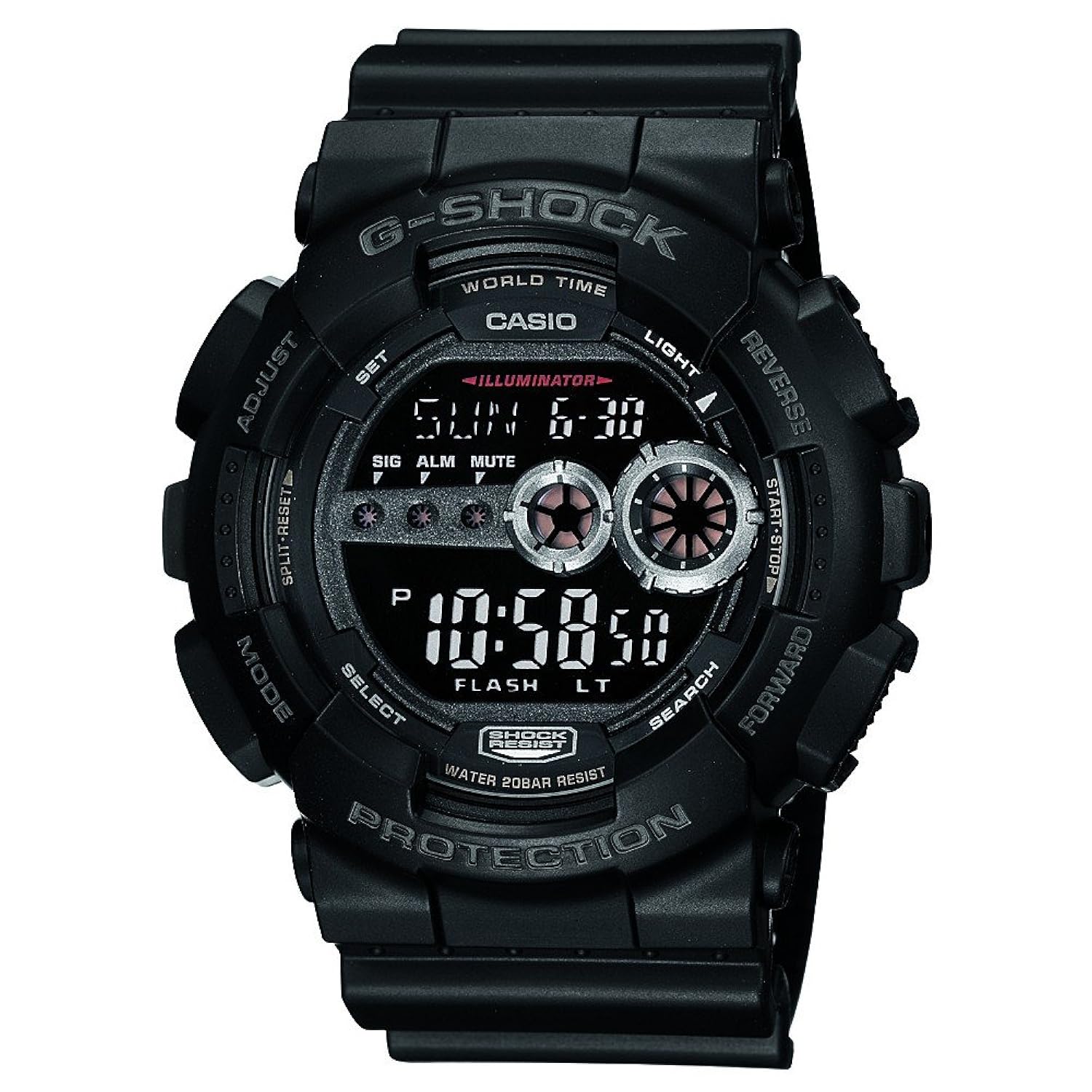 Casio G-Shock Digital Black Dial Men's Watch - GD-100-1BDR (