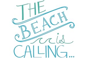 WallPops DWPQ2169 Beach is Calling Wall Quote, Blue