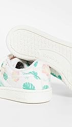 Reebok womens Club C Sneaker, Chalk/Black/Court