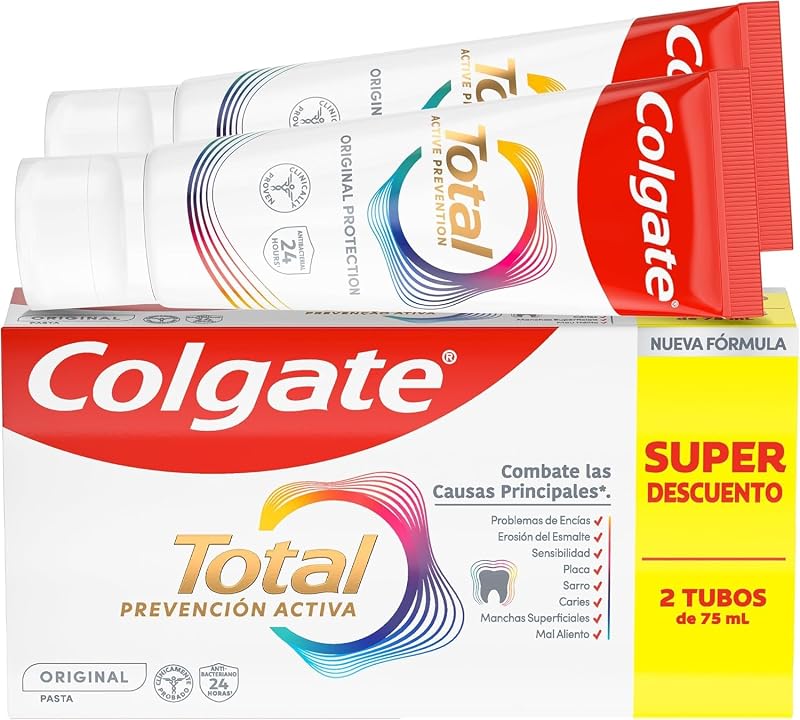 Total Prevención Activa Original Pasta de Dientes 2x75ml