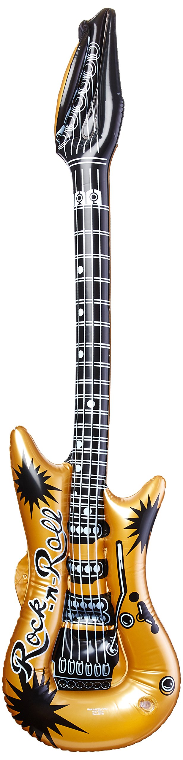 Inflatable Guitar, 39in (1/pkg) 40 inches, Gold/Silver | eBay