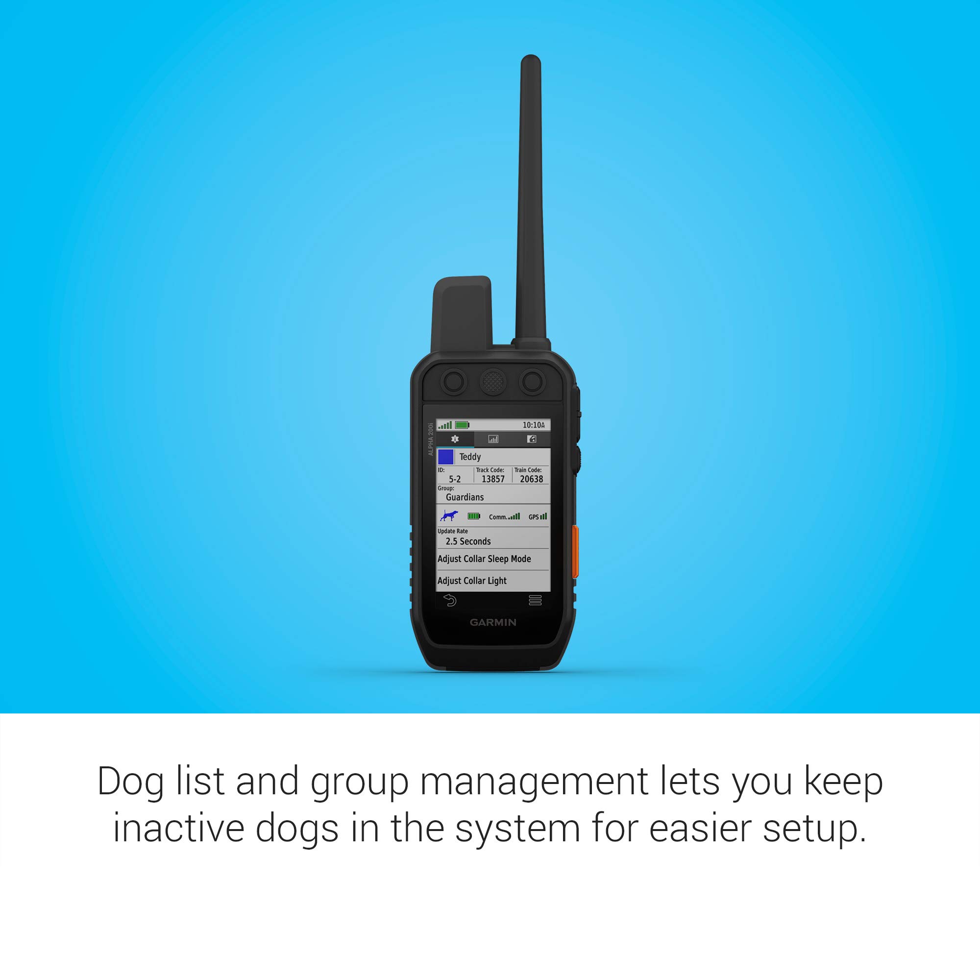 Garmin Alpha 200i Dog Tracking Handheld, Utilizes inReach Technology, Sunlight-readable 3.6