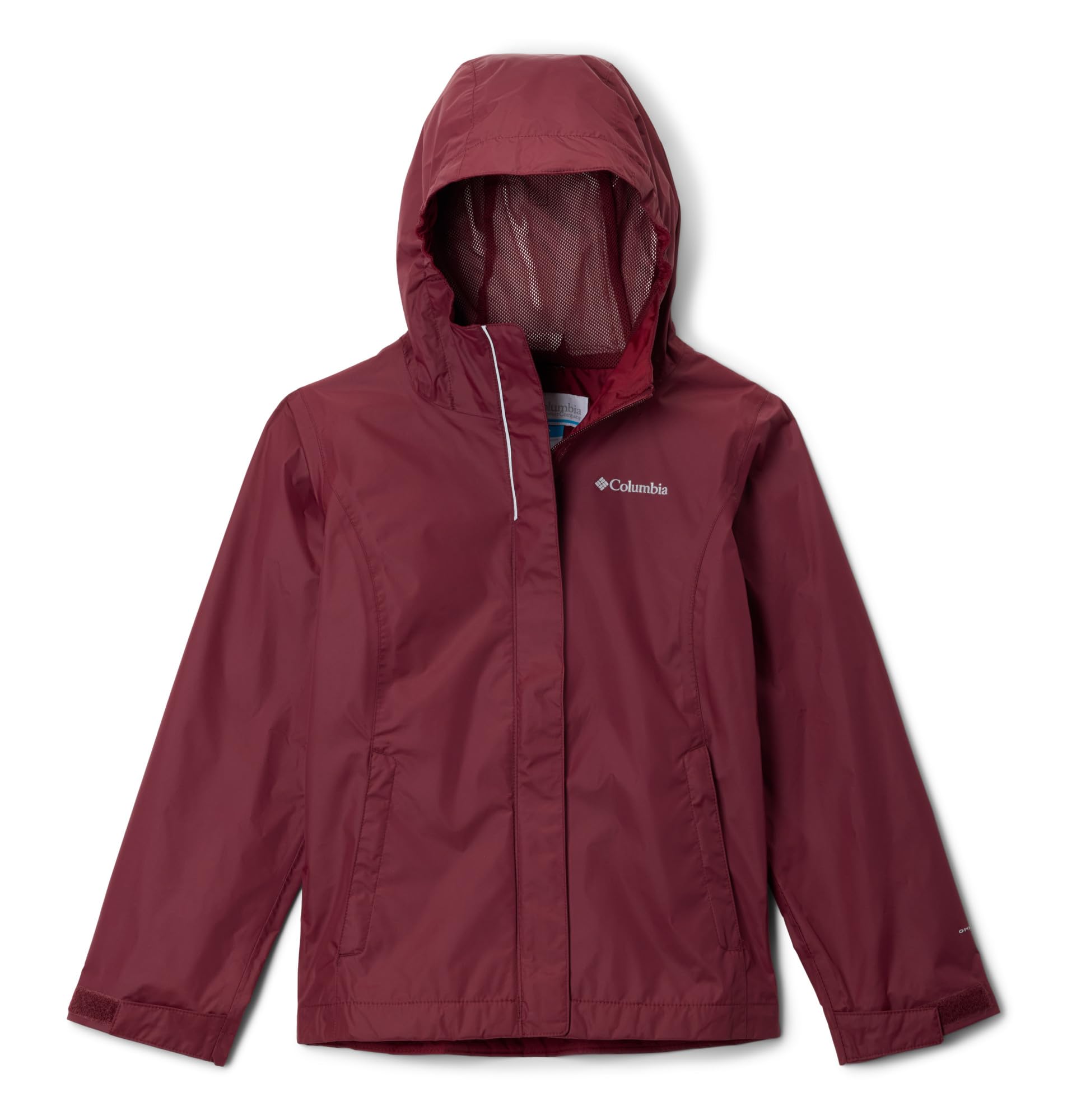 Columbia Youth Arcadia II Waterproof Rain Jacket, Rich Wine, Large