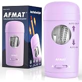 AFMAT Electric Pencil Sharpener, Fully Automatic Pencil Sharpener for 7-8mm Pencils &amp; Colored Pencil, Auto in &amp; Out, Rechargeable Vertical Hands-Free Sharpeners for Classroom/Home/Office PSX7(Purple)