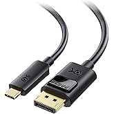 Cable Matters USB C to DisplayPort 1.4 Cable 6 ft, Support 8K@60Hz, 4K@240Hz (Thunderbolt 4 to DisplayPort Cable, DisplayPort