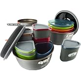 GSI Outdoors Pinnacle Ceramic Camper Cookset, 4 Person, Non-Stick
