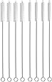 Hiware Drinking Straw Brush Set, 4-Piece 7.6" x 8 mm Cleaner Brush for Stainless Steel Tumbler Straws and 4-Piece 7.6" x 10 mm Cleaning Brush for Smoothie Straws