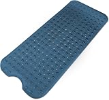KEPLIN Premium Non-Slip Bath Mat 200 Suction Cups 40x100cm Dark Blue