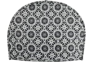 GDONLINE Indian Mandala Handmade Cotton Printed Abstract Tea Pot Decor Cover Creative Tea Cozy Attractive Black Traditional Printed Cotton Tea Cozy Tea Pot Cover