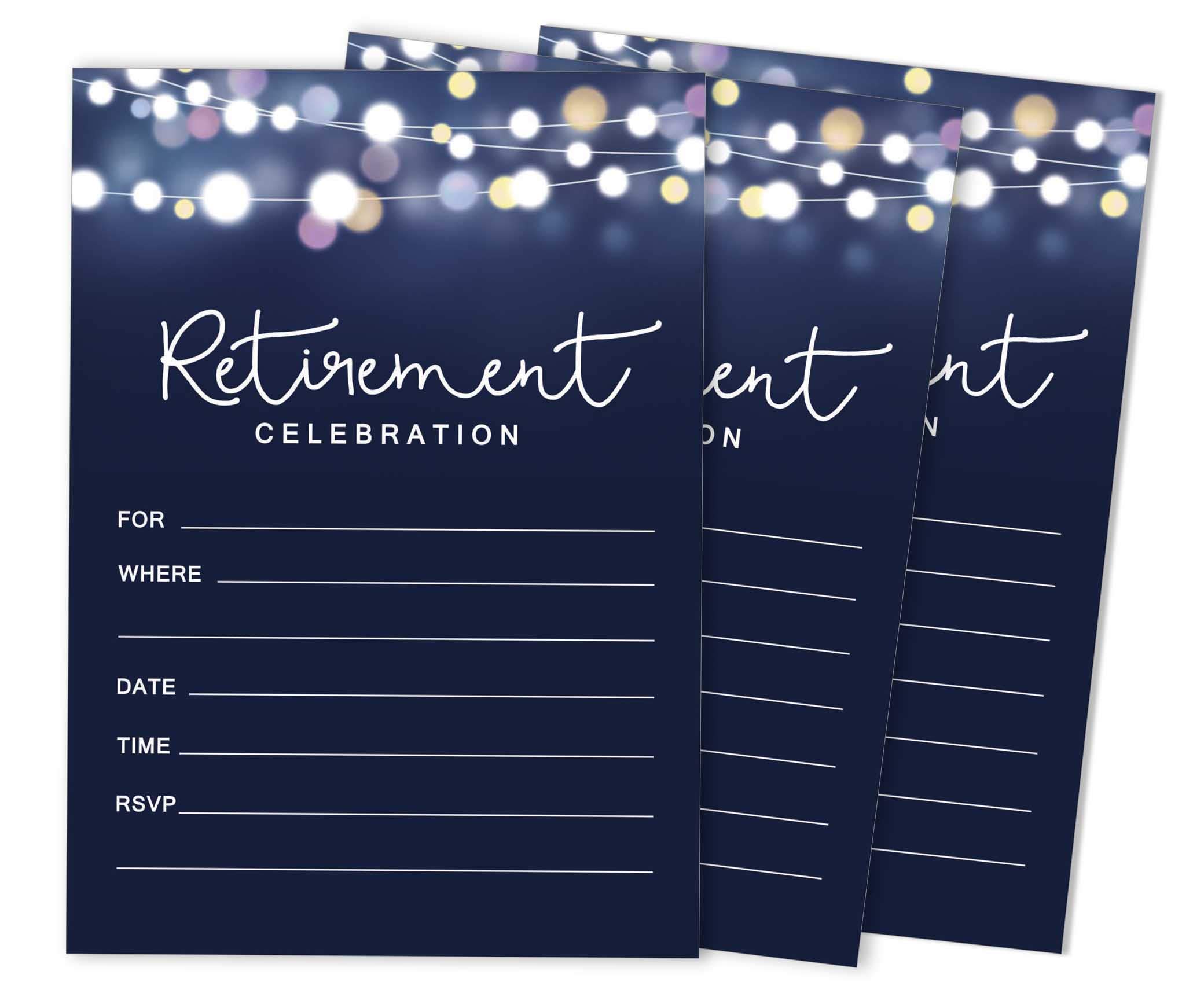 Inkdotpot Pack Of 30, Join Us Invitations With Envelopes, Retirement Party Celebration Invite Cards Fill-In Style Party Supplies 5 X 7 Inches