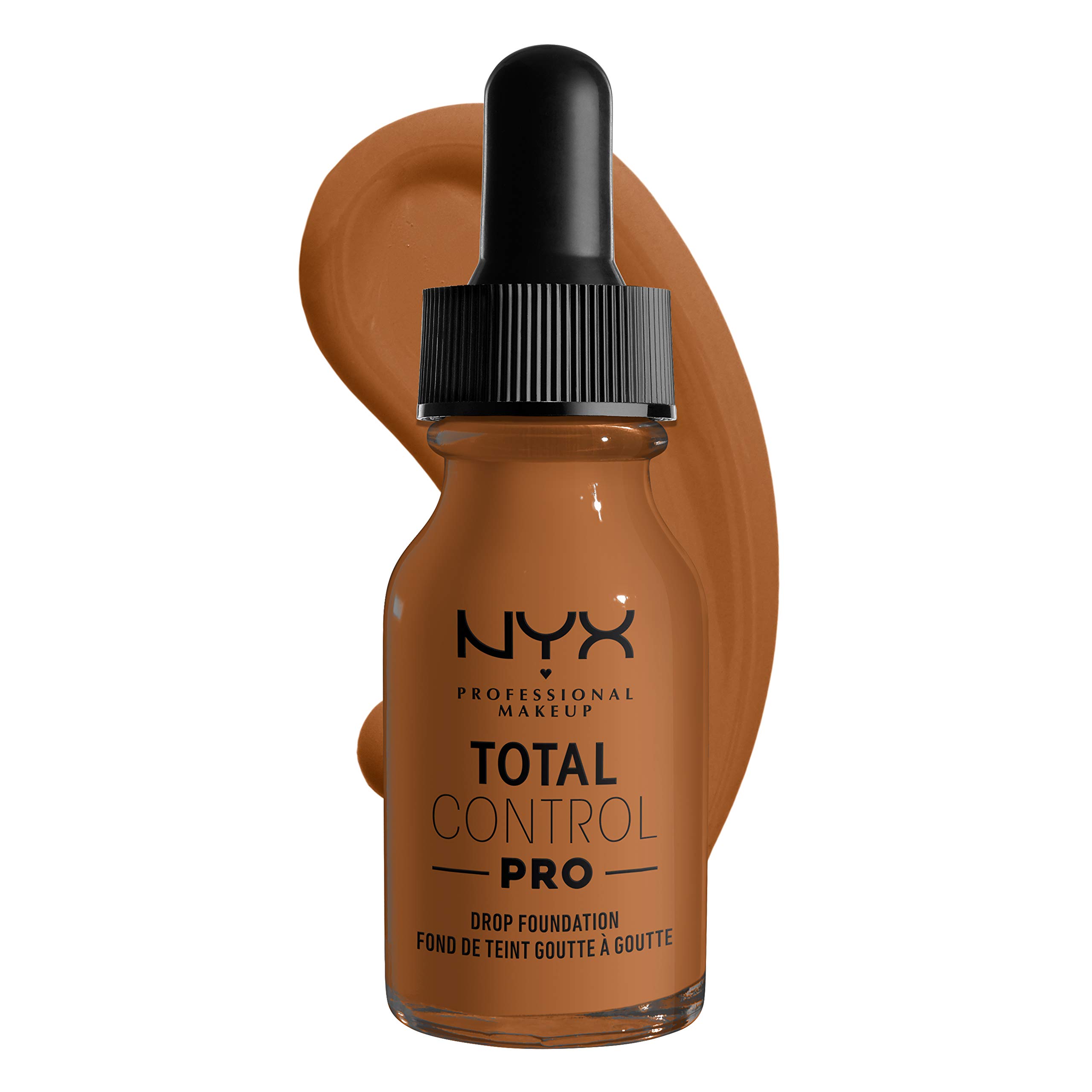 NYX Professional Makeup Total Control Pro Drop Foundation, Precise Dosage, Customised and Buildable Coverage, Vegan Formula, True-to-Skin Finish, 13 ml, Shade: Almond